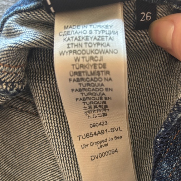 7 for all man kind high waisted luxe vintage denim size 26 - Picture 5 of 6